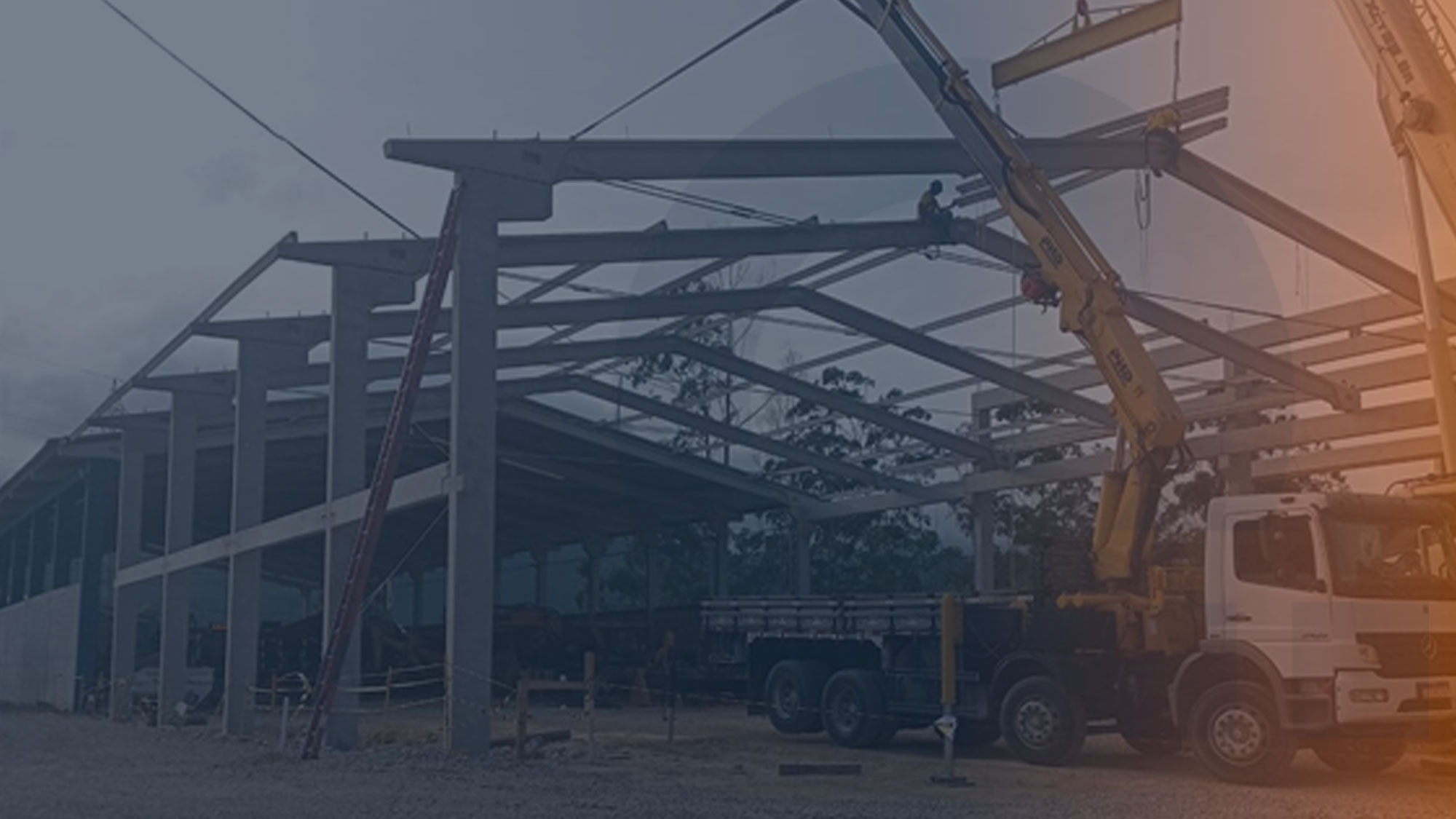 Peças pré-moldadas em concreto produzidas pela Qualidade Pré-Moldados